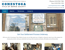 Tablet Screenshot of conestogatitleberks.com